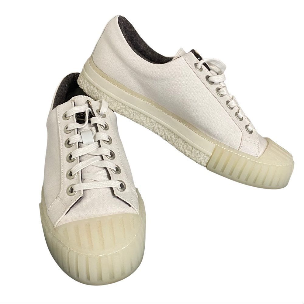 Adieu Paris Type W.O. New Men White Low Top Canvas Lace Up Shoe-Men’s 40 US 7
